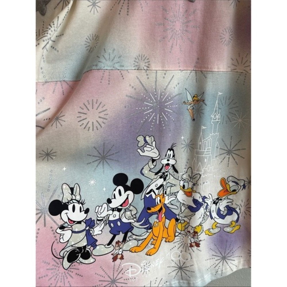 Disneyland Paris Like New Pastel Fireworks Glitter Puffy Lettering Consign - Picture 7 of 11